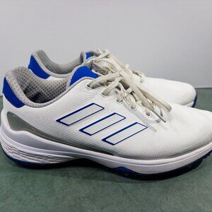 Adidas Men's Golf Shoes ZG23 White Blue - US10
